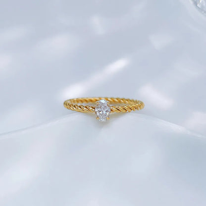 0.24 ct Celestial Four-Prong Round-Cut Lab-Grown Diamond Ring in 18K Yellow Gold – APYFR0314-Y