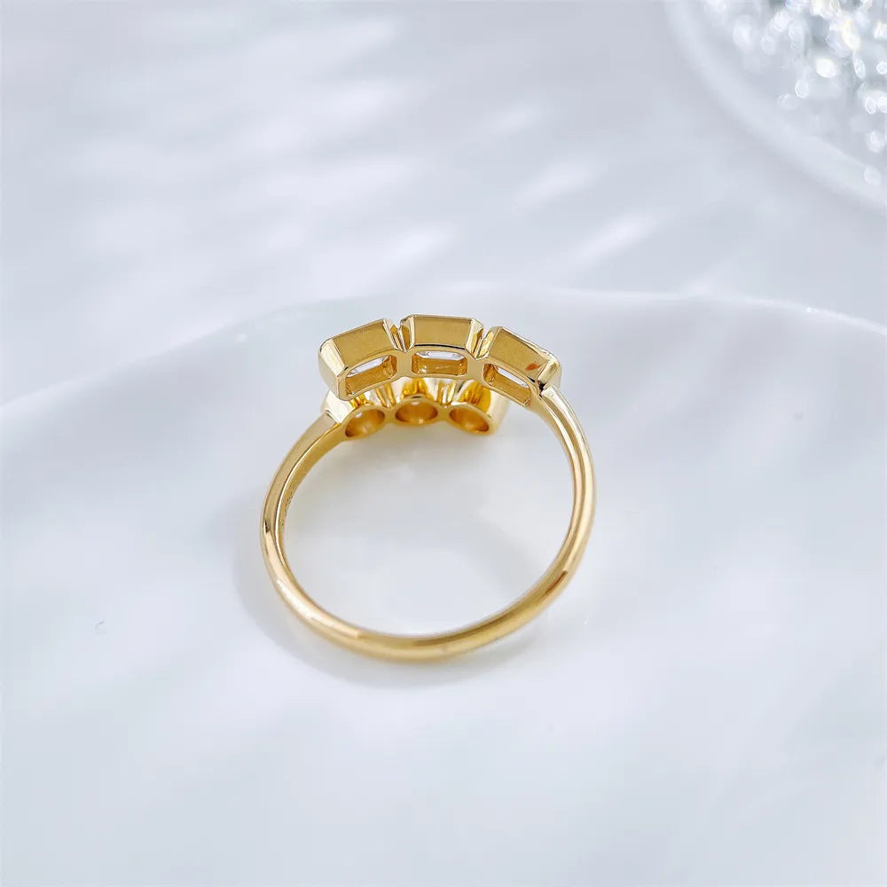 1.47 ctw Mixed-Cut Lab-Grown Diamond Open Ring in 18K Yellow Gold – APYFR0333-Y