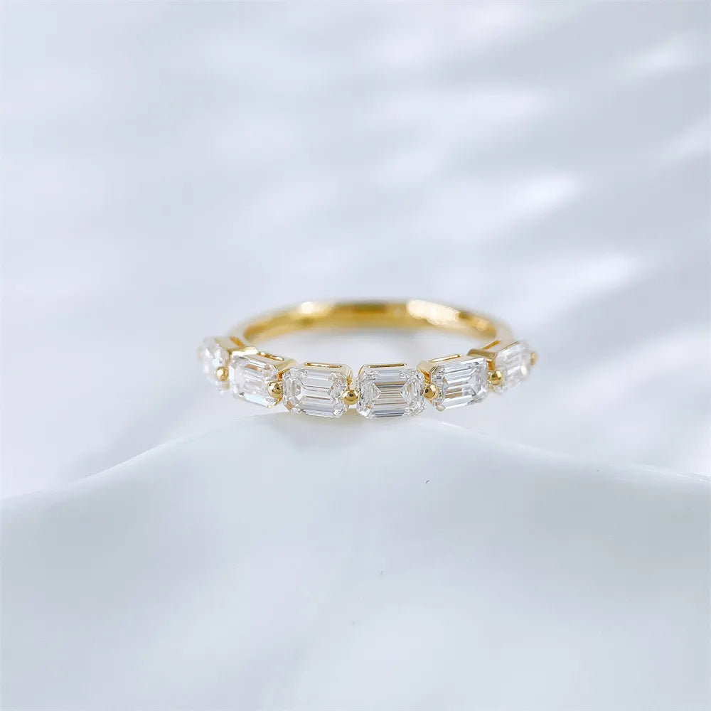 1.77 ctw Celestial Emerald-Cut Lab-Grown Diamond Band in 18K Yellow Gold – APYFR0334-Y