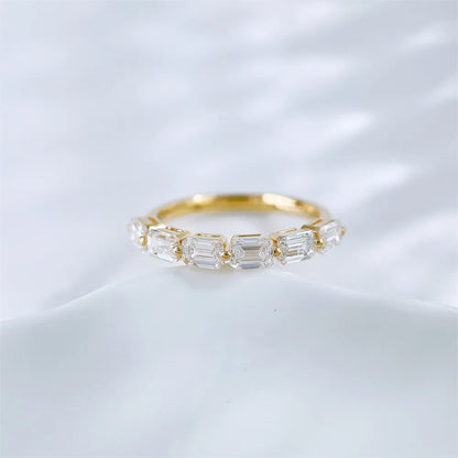 1.77 ctw Celestial Emerald-Cut Lab-Grown Diamond Band in 18K Yellow Gold – APYFR0334-Y