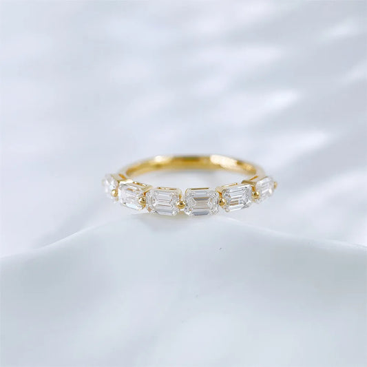 1.77 ctw Celestial Emerald-Cut Lab-Grown Diamond Band in 18K Yellow Gold – APYFR0334-Y