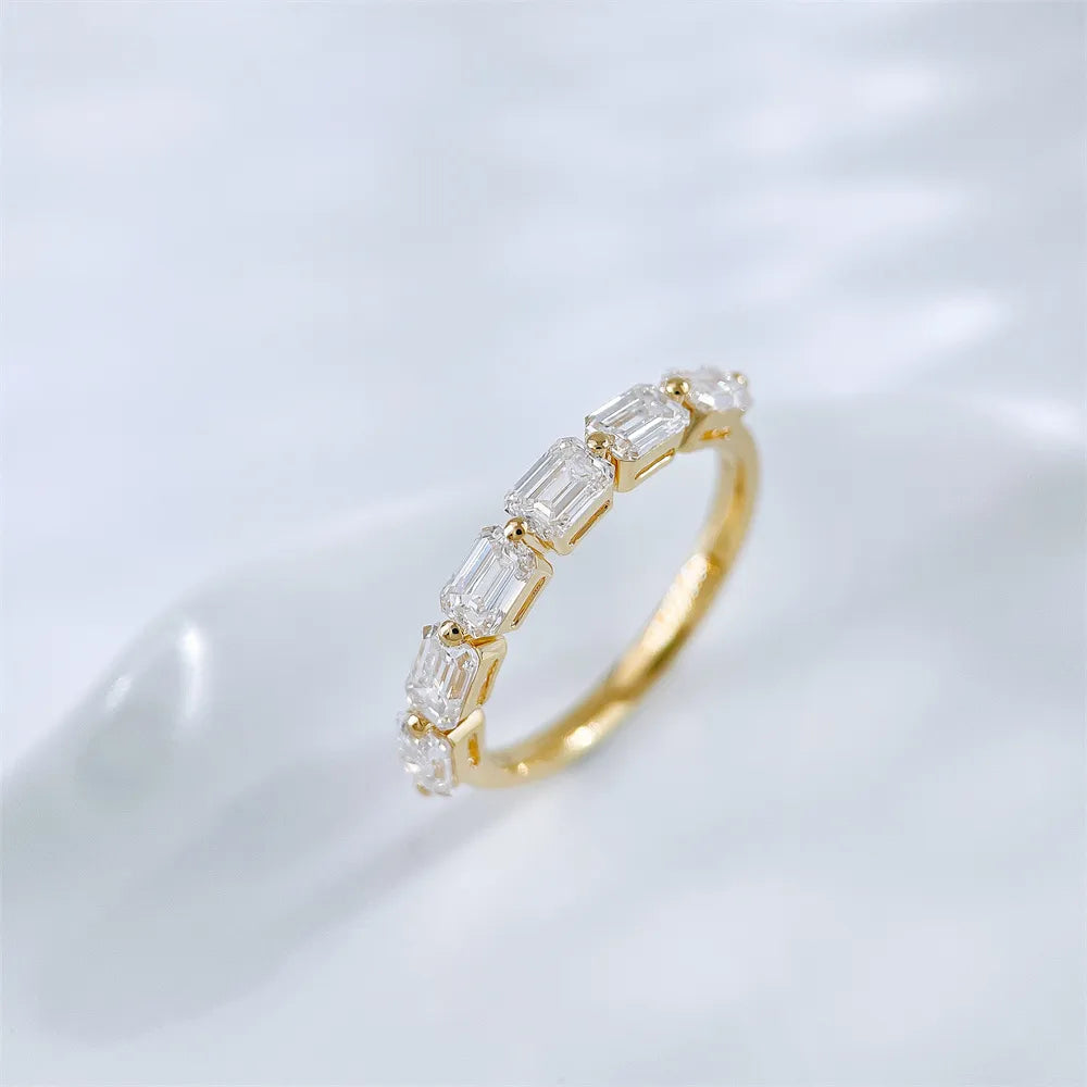 1.77 ctw Celestial Emerald-Cut Lab-Grown Diamond Band in 18K Yellow Gold – APYFR0334-Y
