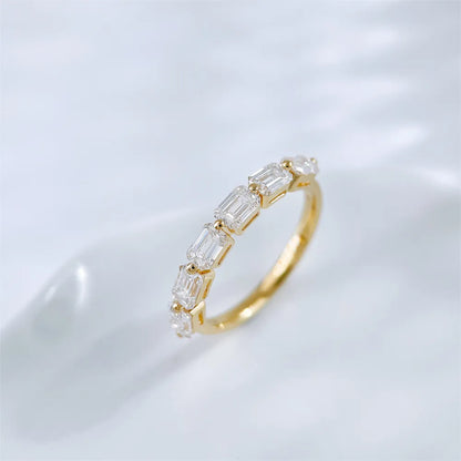 1.77 ctw Celestial Emerald-Cut Lab-Grown Diamond Band in 18K Yellow Gold – APYFR0334-Y