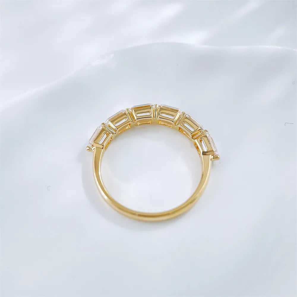 1.77 ctw Celestial Emerald-Cut Lab-Grown Diamond Band in 18K Yellow Gold – APYFR0334-Y