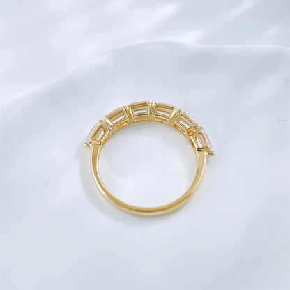 1.77 ctw Celestial Emerald-Cut Lab-Grown Diamond Band in 18K Yellow Gold – APYFR0334-Y