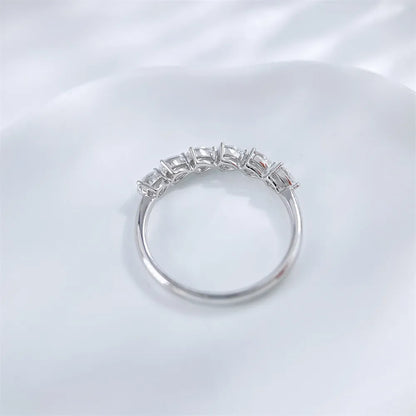 0.54 ctw Celestial Pear-Cut Lab-Grown Diamond Band in 18K White Gold – APYFR0335-W