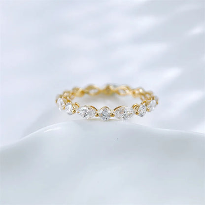 1.82 ctw Celestial Mixed-Cut Lab-Grown Diamond Band in 18K Yellow Gold – APYFR0336-Y