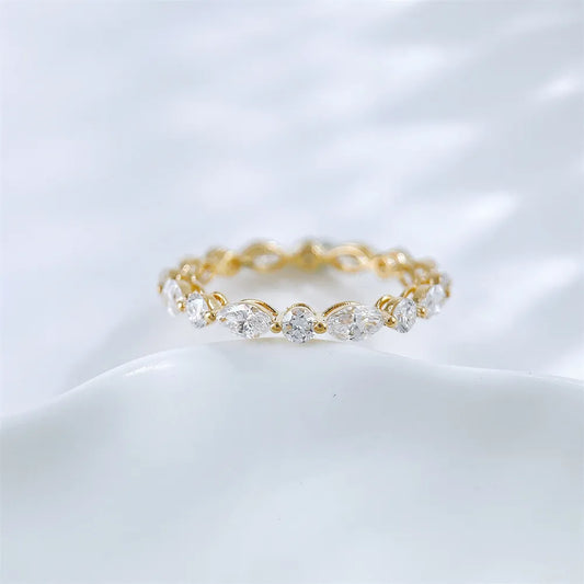 1.82 ctw Celestial Mixed-Cut Lab-Grown Diamond Band in 18K Yellow Gold – APYFR0336-Y