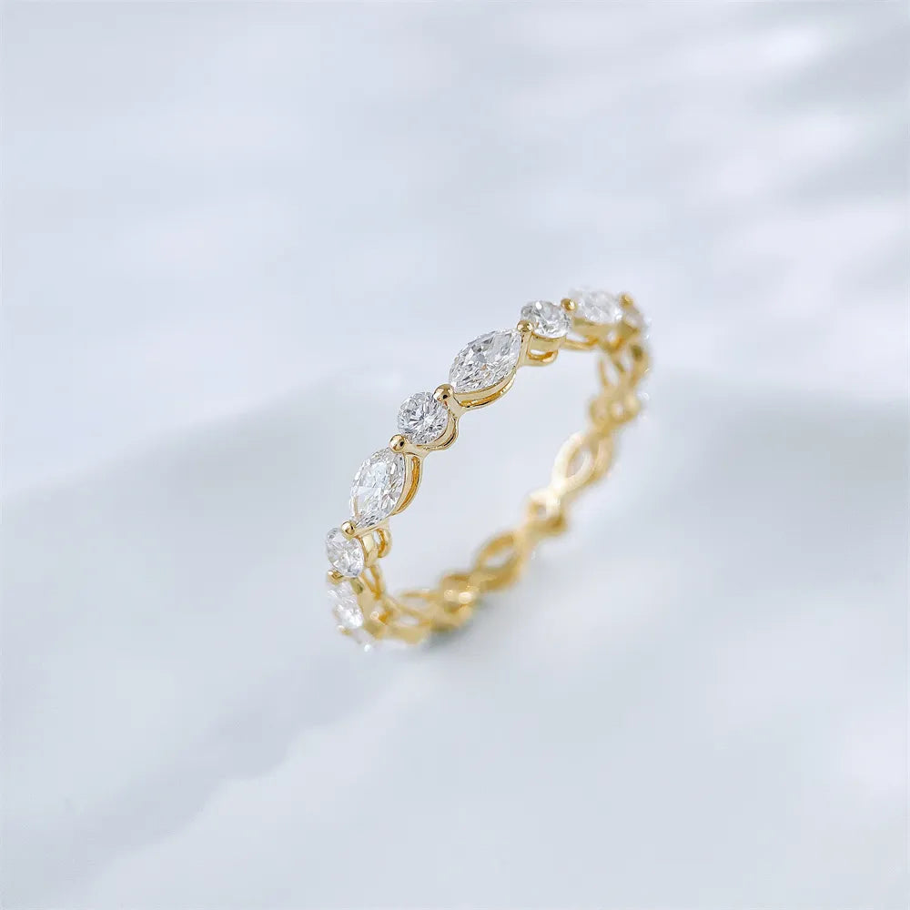 1.82 ctw Celestial Mixed-Cut Lab-Grown Diamond Band in 18K Yellow Gold – APYFR0336-Y