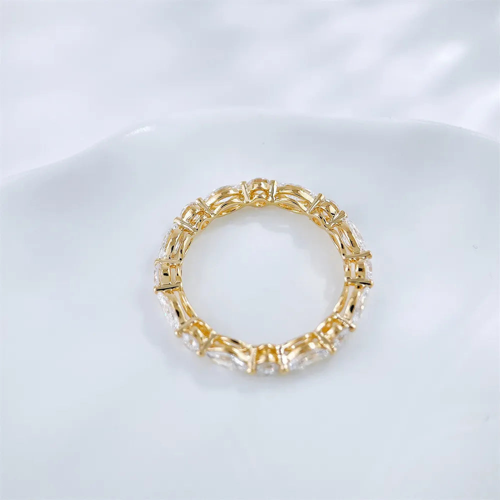 1.82 ctw Celestial Mixed-Cut Lab-Grown Diamond Band in 18K Yellow Gold – APYFR0336-Y