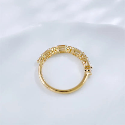 0.81 ctw Minimalist Round-Cut Lab-Grown Diamond Band in 18K Yellow Gold – APYFR0337-Y
