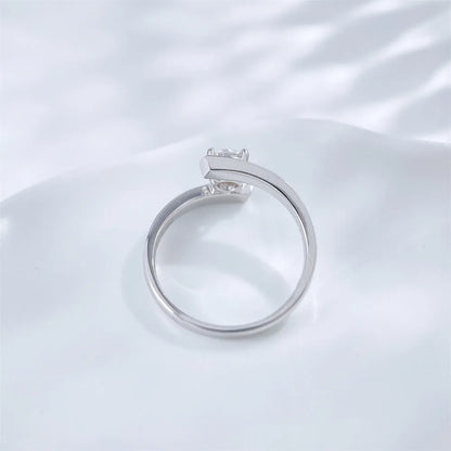 0.55 ct Statement Four-Prong Round-Cut Lab-Grown Diamond Ring in 18K White Gold