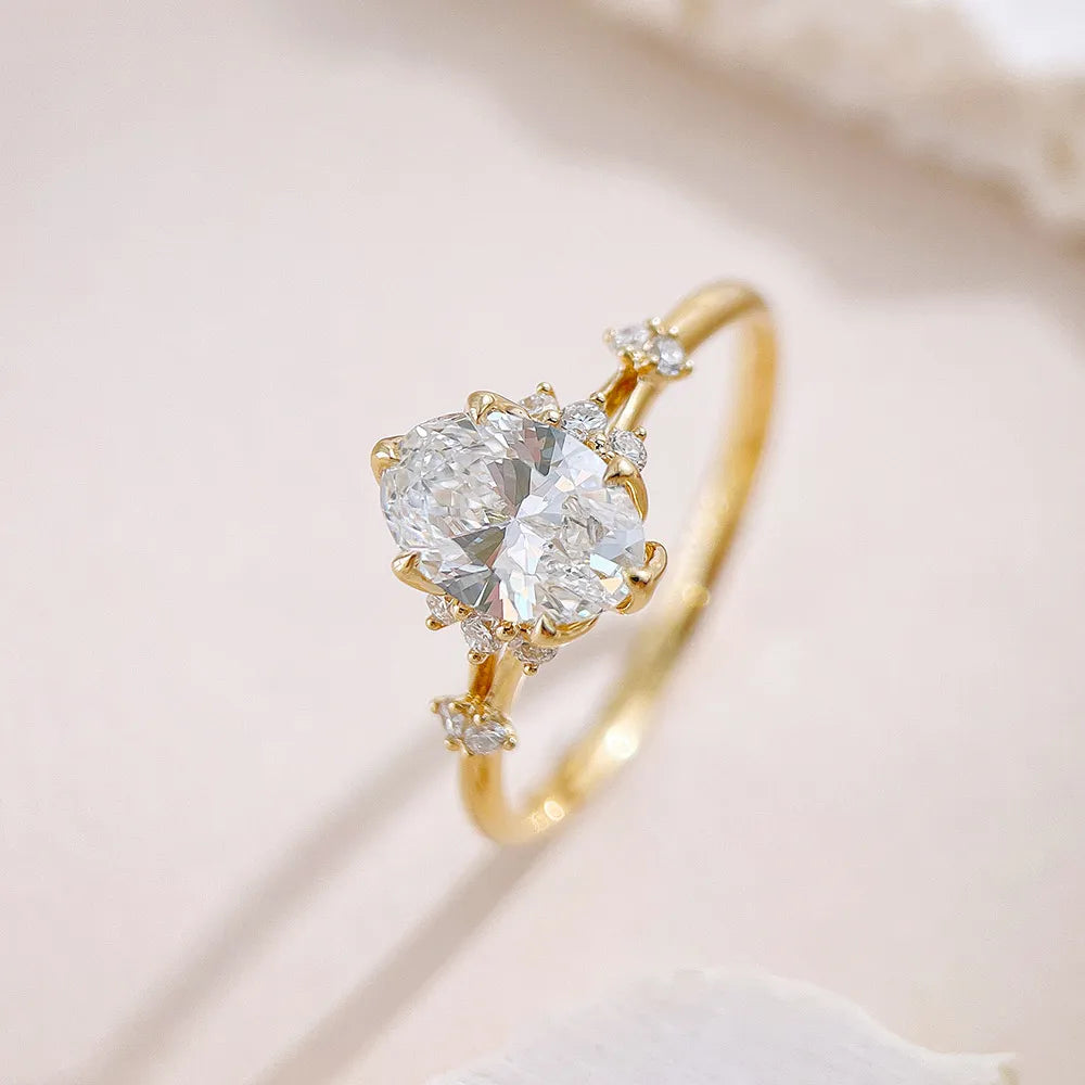 1.03 ct Celestial Oval-Cut Lab-Grown Diamond Ring in 18K Yellow Gold – APYFR0343-Y