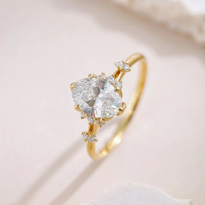 1.03 ct Celestial Oval-Cut Lab-Grown Diamond Ring in 18K Yellow Gold – APYFR0343-Y