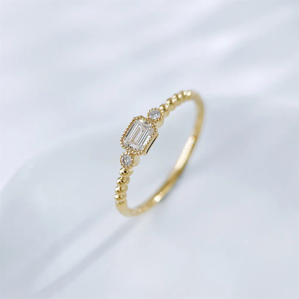 0.22 ct Celestial Emerald-Cut Lab-Grown Diamond Ring in 18K Yellow Gold – APYFR0347-Y