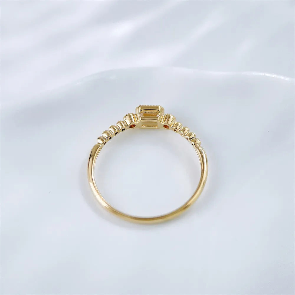 0.22 ct Celestial Emerald-Cut Lab-Grown Diamond Ring in 18K Yellow Gold – APYFR0347-Y