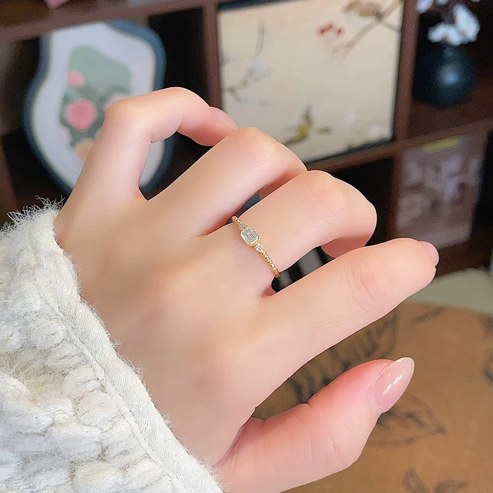 0.22 ct Celestial Emerald-Cut Lab-Grown Diamond Ring in 18K Yellow Gold – APYFR0347-Y