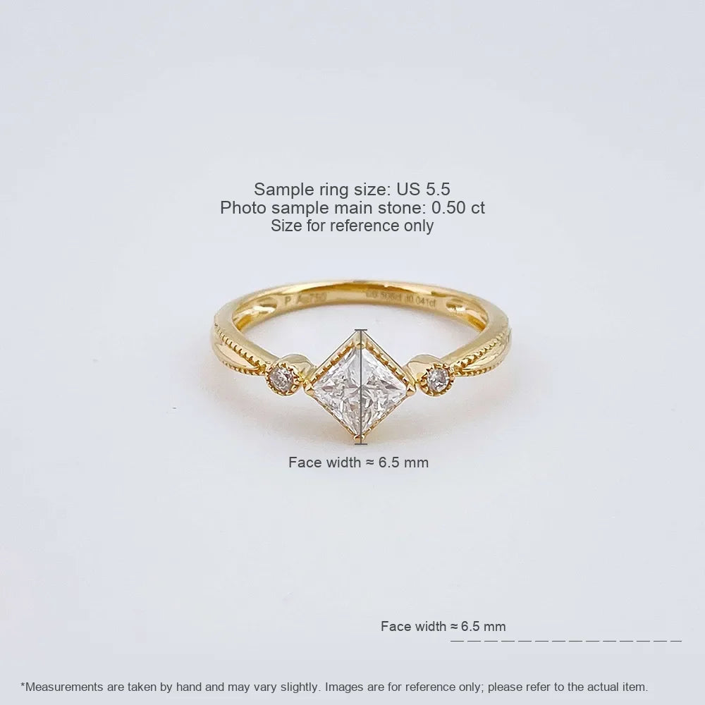 0.51 ct Round-Cut Lab-Grown Diamond Ring in 18K Yellow Gold – APYFR0348-Y