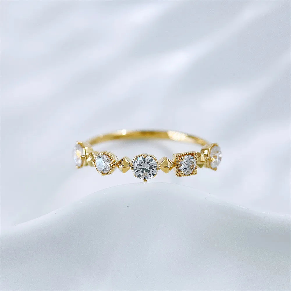 0.49 ctw Celestial Mixed-Cut Lab-Grown Diamond Band in 18K Yellow Gold – APYFR0349-Y