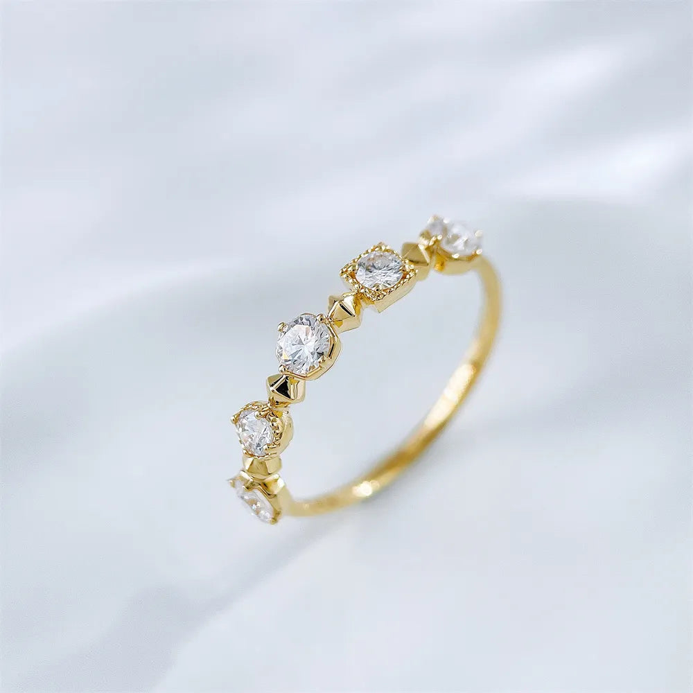 0.49 ctw Celestial Mixed-Cut Lab-Grown Diamond Band in 18K Yellow Gold – APYFR0349-Y