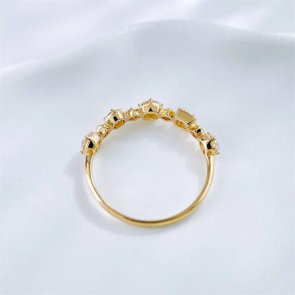 0.49 ctw Celestial Mixed-Cut Lab-Grown Diamond Band in 18K Yellow Gold – APYFR0349-Y