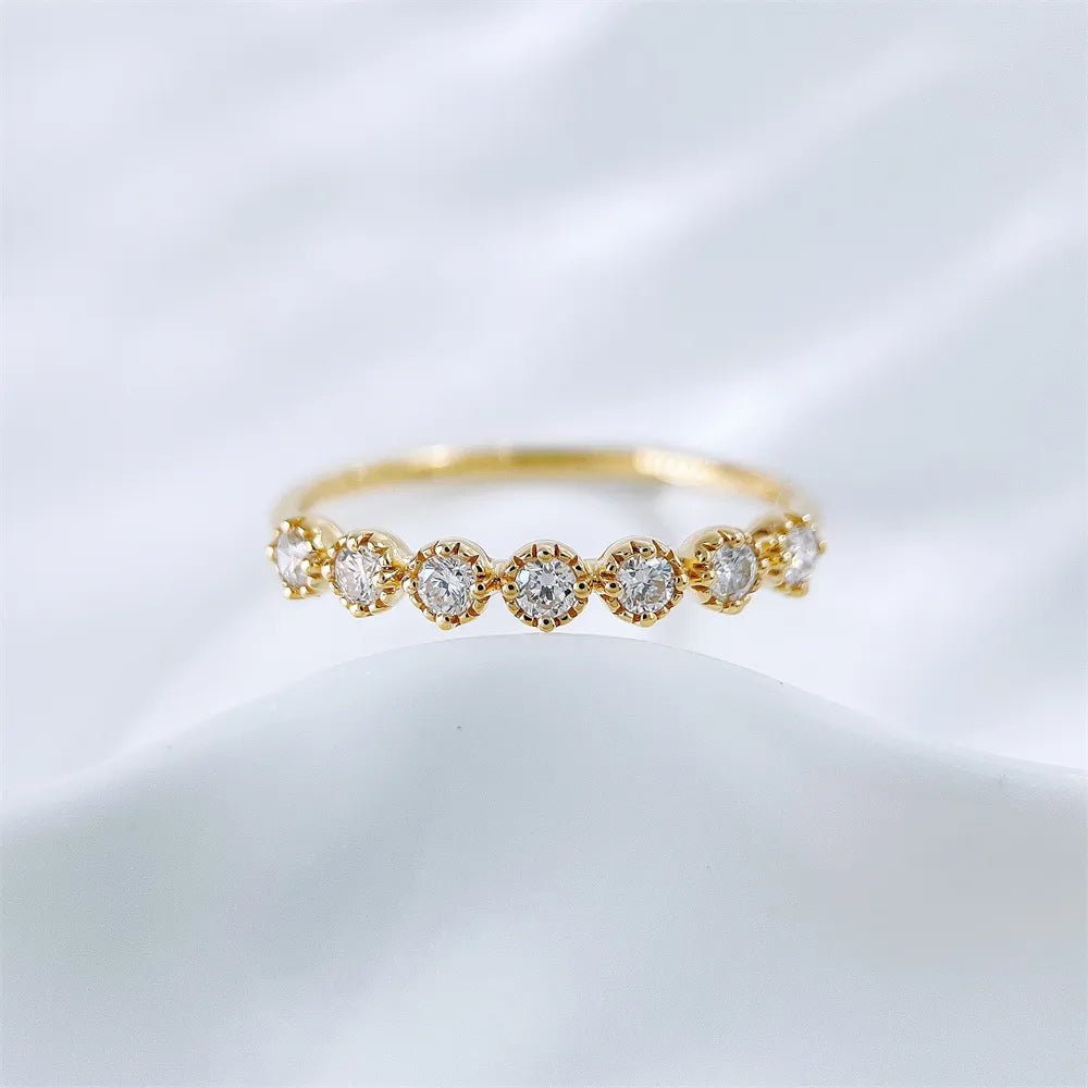 0.24 ctw Round-Cut Lab-Grown Diamond Band in 18K Yellow Gold – APYFR0350-Y