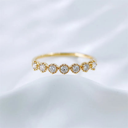 0.24 ctw Round-Cut Lab-Grown Diamond Band in 18K Yellow Gold – APYFR0350-Y
