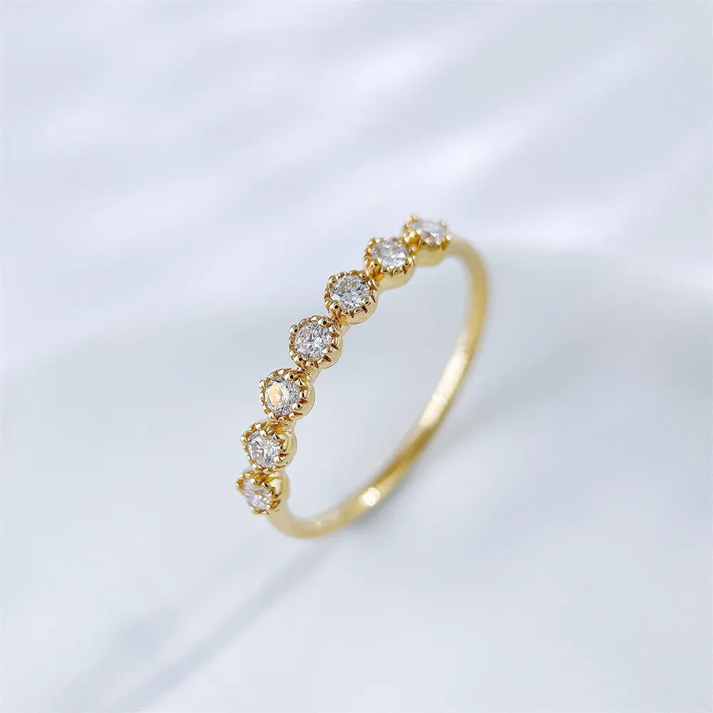 0.24 ctw Round-Cut Lab-Grown Diamond Band in 18K Yellow Gold – APYFR0350-Y