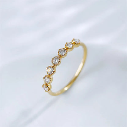 0.24 ctw Round-Cut Lab-Grown Diamond Band in 18K Yellow Gold – APYFR0350-Y