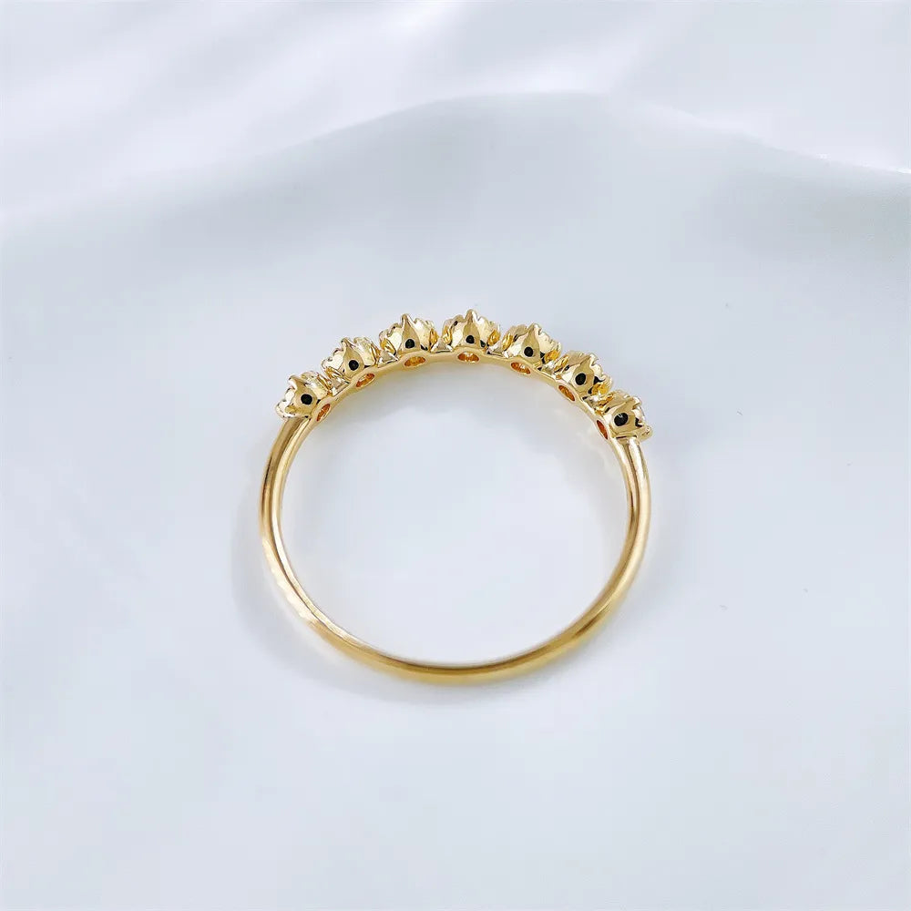 0.24 ctw Round-Cut Lab-Grown Diamond Band in 18K Yellow Gold – APYFR0350-Y