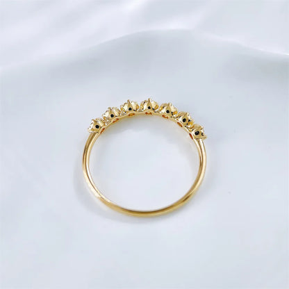 0.24 ctw Round-Cut Lab-Grown Diamond Band in 18K Yellow Gold – APYFR0350-Y