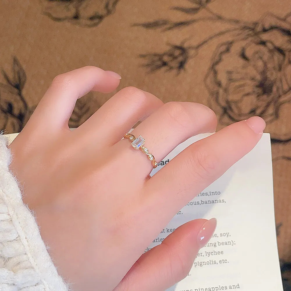 0.32 ct Celestial Emerald-Cut Lab-Grown Diamond Ring in 18K Yellow Gold – APYFR0352-Y