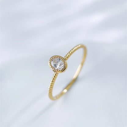 0.15 ct Vintage Oval-Cut Lab-Grown Diamond Ring in 18K Yellow Gold – APYFR0355-Y