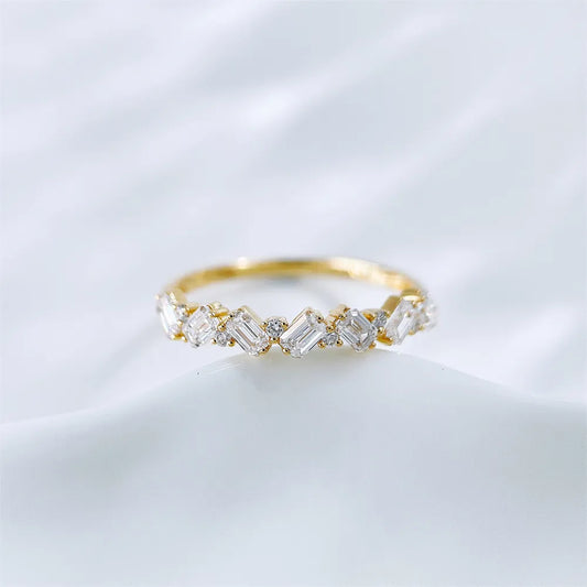 0.35 ctw Celestial Mixed-Cut Lab-Grown Diamond Band in 18K Yellow Gold – APYFR0358-Y