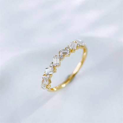 0.35 ctw Celestial Mixed-Cut Lab-Grown Diamond Band in 18K Yellow Gold – APYFR0358-Y