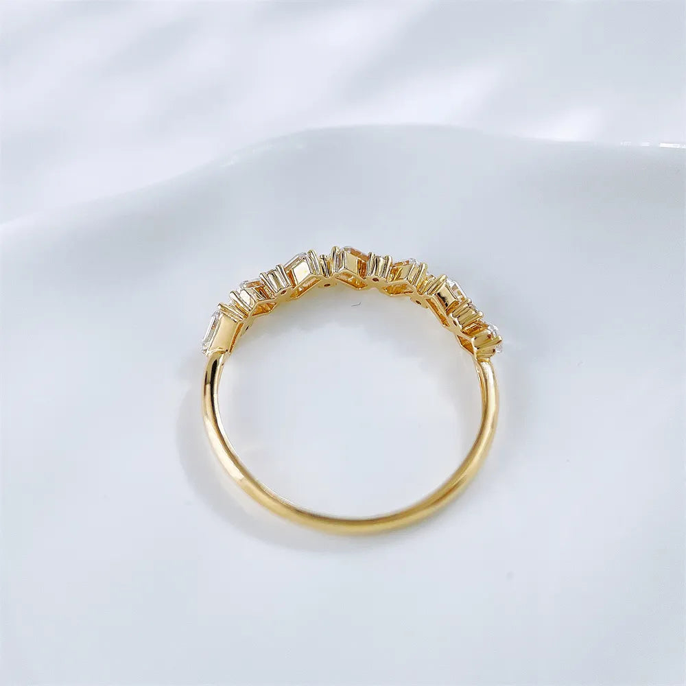 0.35 ctw Celestial Mixed-Cut Lab-Grown Diamond Band in 18K Yellow Gold – APYFR0358-Y