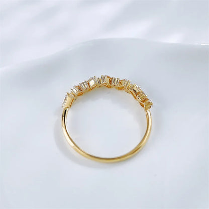 0.35 ctw Celestial Mixed-Cut Lab-Grown Diamond Band in 18K Yellow Gold – APYFR0358-Y