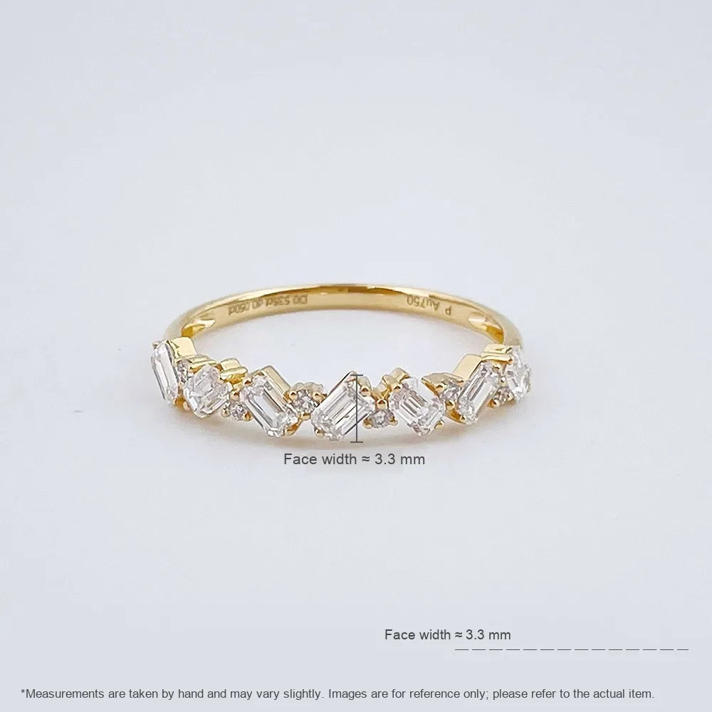 0.35 ctw Celestial Mixed-Cut Lab-Grown Diamond Band in 18K Yellow Gold – APYFR0358-Y