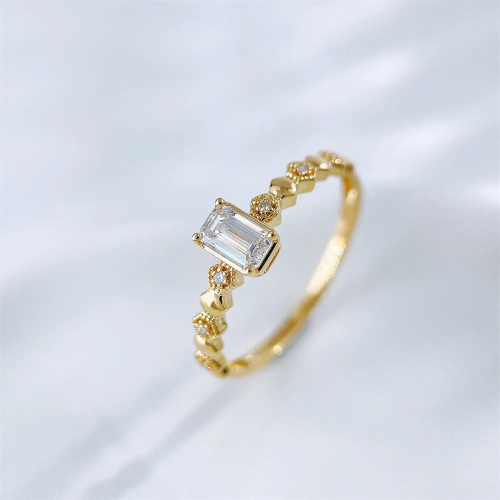 0.34 ct Emerald-Cut Lab-Grown Diamond Ring in 18K Yellow Gold – APYFR0360-Y