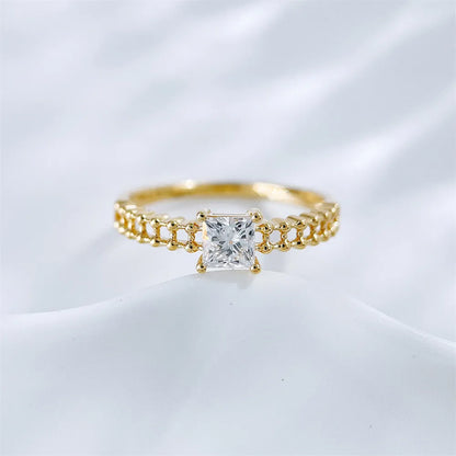 0.54 ct Celestial Princess-Cut Lab-Grown Diamond Ring in 18K Yellow Gold – APYFR0361-Y