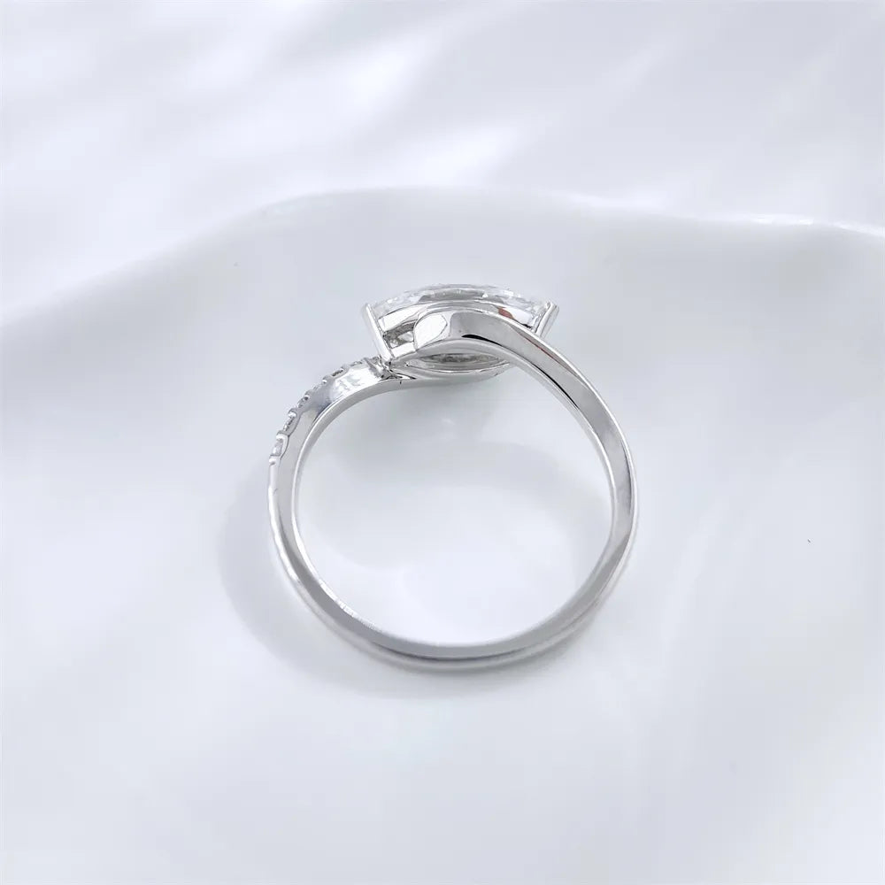 1.07 ct Celestial Marquise-Cut Lab-Grown Diamond Ring in 18K White Gold