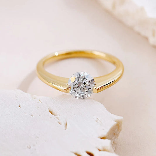 1.02 ct Celestial Round-Cut Lab-Grown Diamond Ring in 18K Yellow Gold – APYFR0364-Y