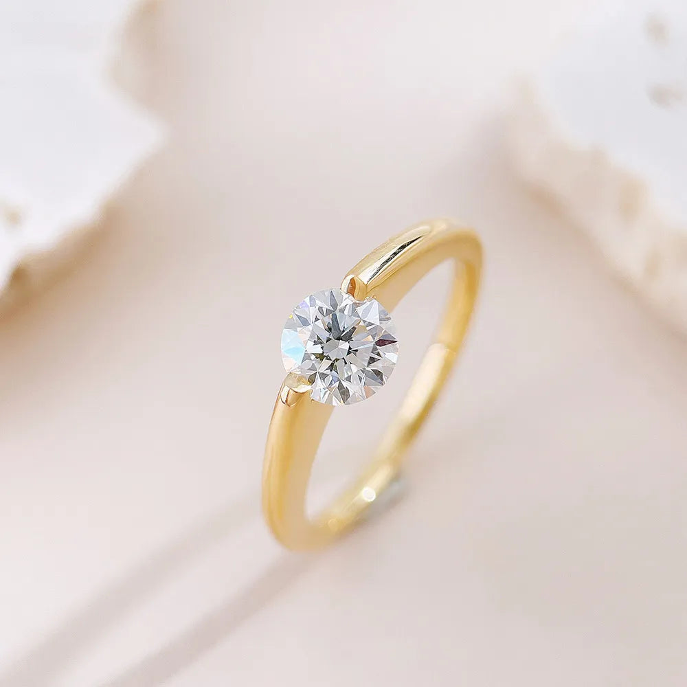1.02 ct Celestial Round-Cut Lab-Grown Diamond Ring in 18K Yellow Gold – APYFR0364-Y