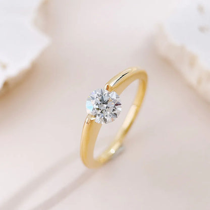 1.02 ct Celestial Round-Cut Lab-Grown Diamond Ring in 18K Yellow Gold – APYFR0364-Y