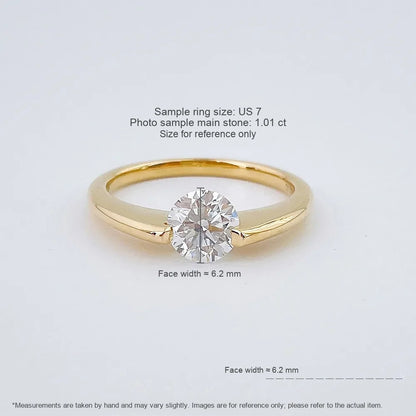 1.02 ct Celestial Round-Cut Lab-Grown Diamond Ring in 18K Yellow Gold – APYFR0364-Y