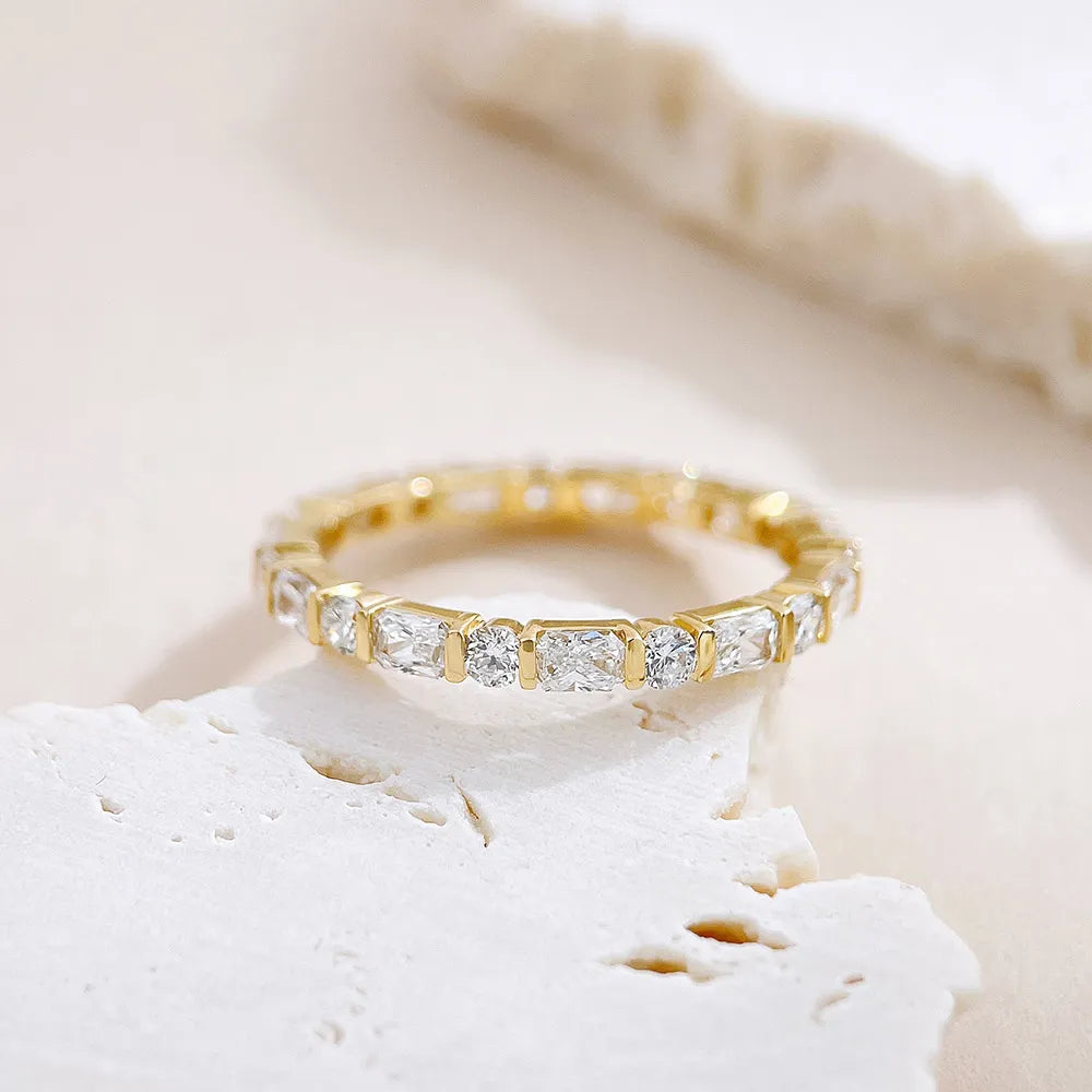 1.29 ctw Statement Round-Cut Lab-Grown Diamond Band in 18K Yellow Gold – APYFR0367-Y