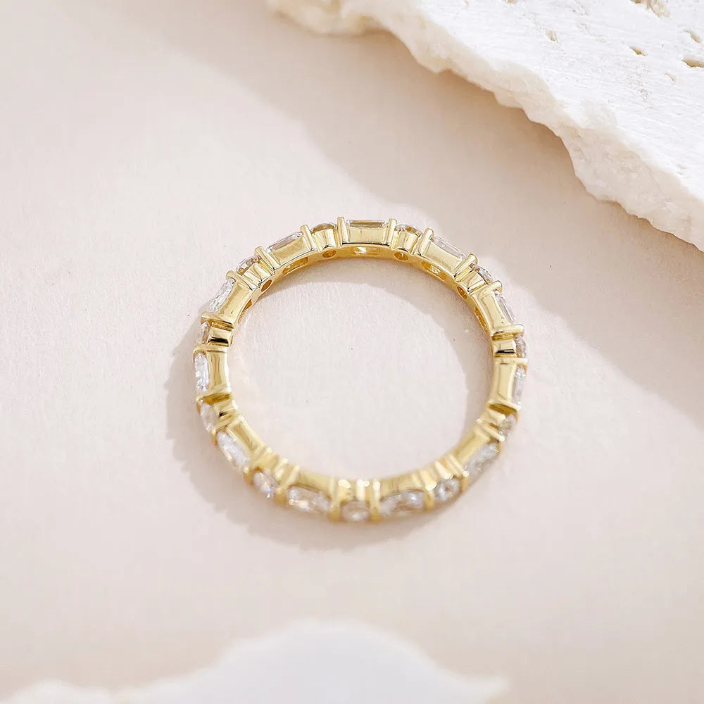 1.29 ctw Statement Round-Cut Lab-Grown Diamond Band in 18K Yellow Gold – APYFR0367-Y