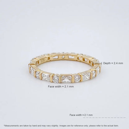 1.29 ctw Statement Round-Cut Lab-Grown Diamond Band in 18K Yellow Gold – APYFR0367-Y