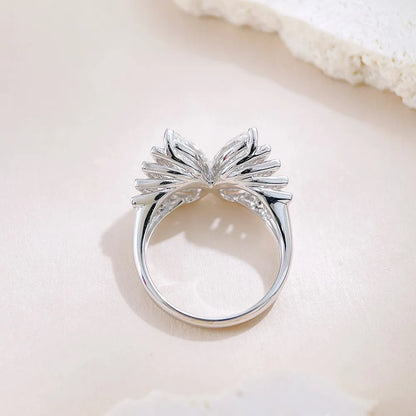 1.83 ctw Butterfly Mixed-Cut Lab-Grown Diamond Ring in 18K White Gold