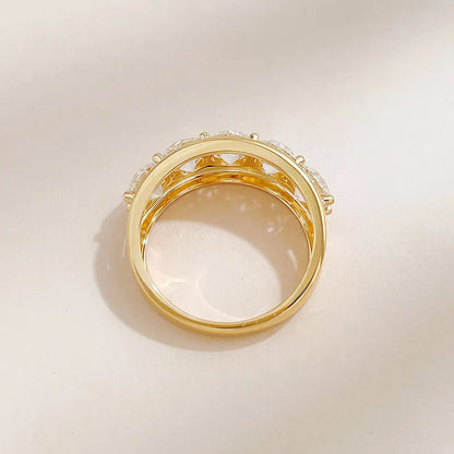 2.55 ctw Classic Round-Cut Lab-Grown Diamond Band in 18K Yellow Gold